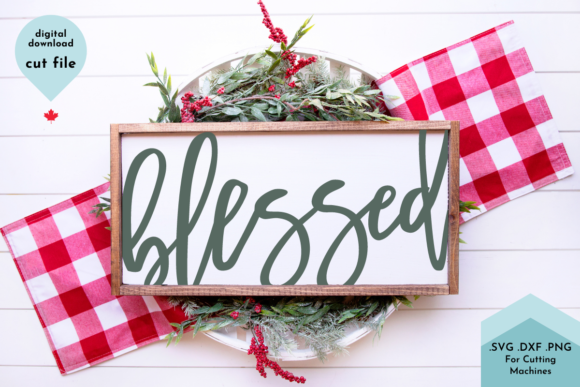 Blessed - Christian Graphics for Crafts and Design