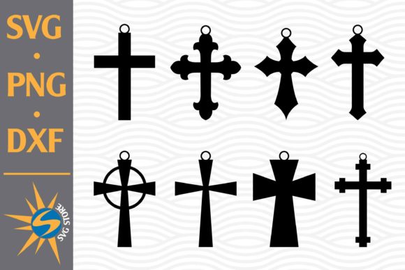Christian Cross Earing Graphics for Faith Crafts