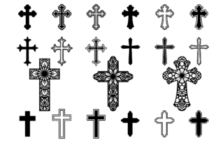Christian Crosses Clipart: Graphics for Faith Crafts