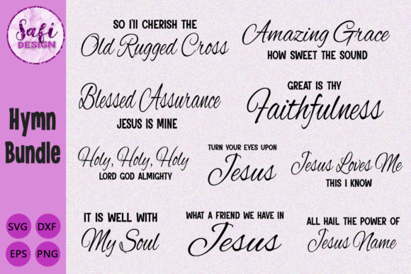 Christian Hymns Cut File Bundle: An Embroidery Review