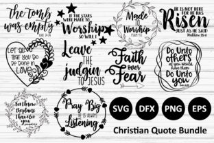 Christian Quote Bundle: Graphics for Faith Crafts