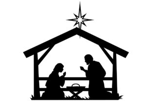 Christmas Nativity Scene Graphics for Crafts Branding