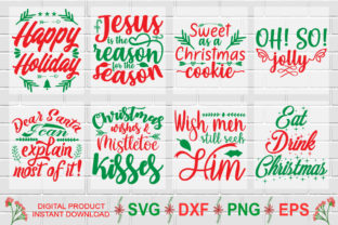 Christmas Quotes Design Bundle: Graphics for Crafts