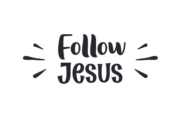 Follow Jesus: Religious Crafts Asset for Editorial Design