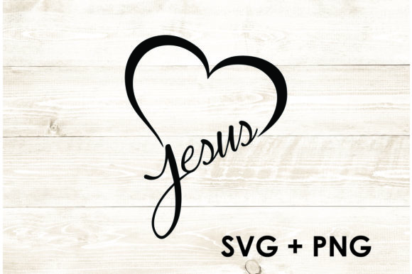 Heart Jesus SVG PNG: Graphics for Faith Crafts