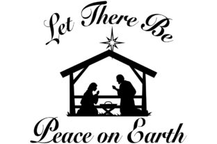 Peace on Earth Nativity Scene: Graphics for Crafts