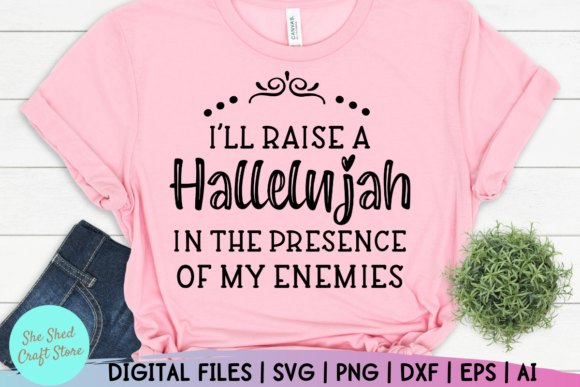 Raise a Hallelujah Christian Design for Graphics and Crafts