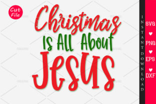 Red and Green Jesus Graphics for Faith Crafts
